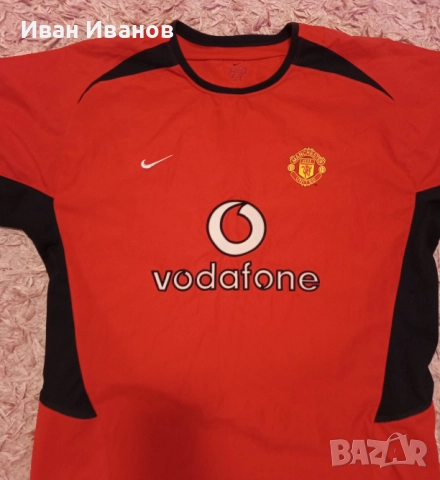  Оригинален екип на Манчестър Юнайтед - 2002г., снимка 2 - Футбол - 51700596