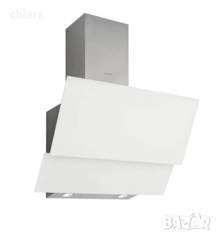 Стенен аспиратор бяло стъкло 500м³