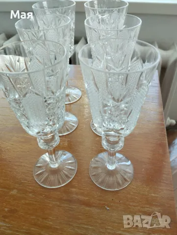 Кристални чаши за вино, снимка 14 - Чаши - 50370400