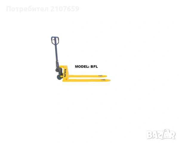 Транспалетна количка нископрофилна BFL 15 