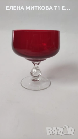 Две масивни чаши от рубинен кристал, снимка 3 - Чаши - 53557290