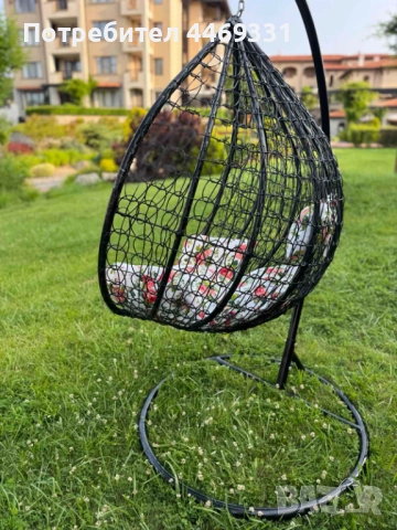 Градинска висяща люлка тип гнездо,яйце–Промоция! , снимка 4 - Градински мебели, декорация  - 52361713