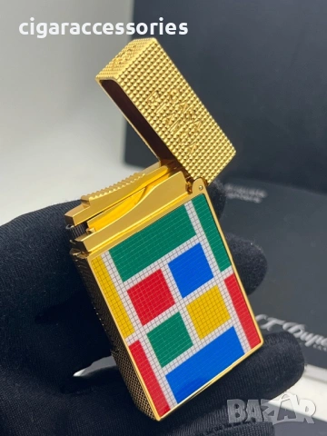 S.T. Dupont Ligne 2 Casablanca – запалка с 2 пламъка, пълен комплект, снимка 3 - Запалки - 53948518