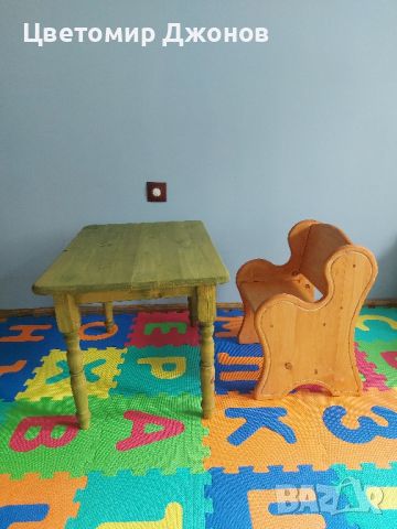 детско столче с масичка, снимка 1 - Мебели за детската стая - 46189140