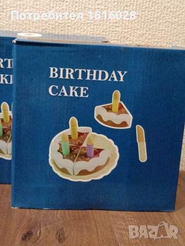 Дървена детска торта със свещички за рожден ден, снимка 4 - Образователни игри - 45159652