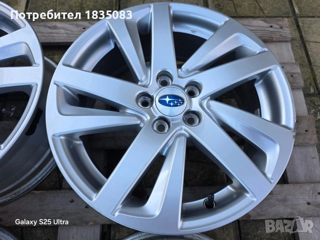 Лети джанти 16ки 5х100 Subaru +TMPS, снимка 7 - Гуми и джанти - 53293018