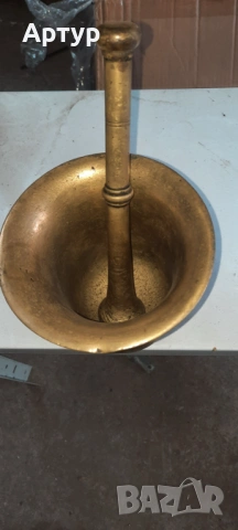 Месингово хаванче 2 кг., снимка 3 - Антикварни и старинни предмети - 53248776