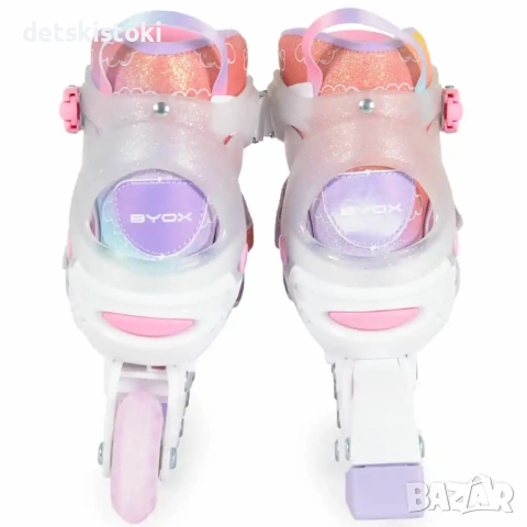 Регулируеми ролери Dizzy розови (29-33) и (34-38), снимка 4 - Ролери, кънки - 53682733