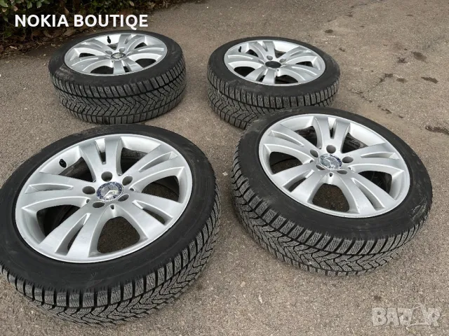 4 бр. Джанти  за Мерцедес с Гуми DUNLOP 225/45R17 91H WINTER SPORT 5, снимка 4 - Гуми и джанти - 49559489