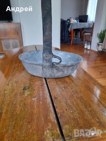 Стар бакърен,меден тиган #2, снимка 2 - Други ценни предмети - 53342749