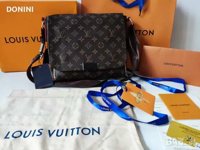 Мъжка чанта LOUIS VUITTON, кожа, снимка 2 - Чанти - 49213182