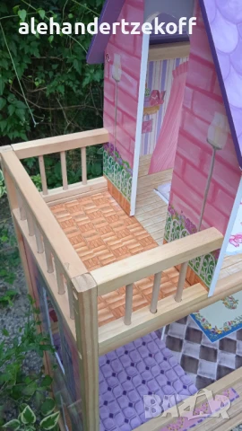 Детска дървена къща за кукли Kid Kraft, снимка 14 - Играчки за стая - 50655502