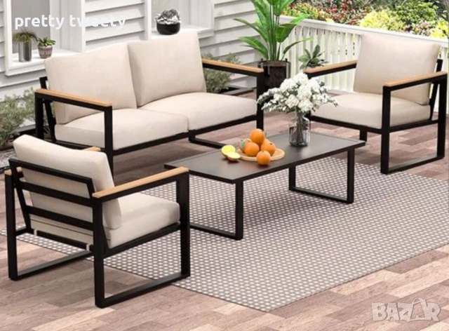 Метален градински сет/комплект в индустриален стил по поръчка , снимка 10 - Дивани и мека мебел - 53986617