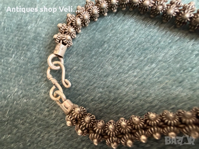 Сребърно колие №8041 , снимка 5 - Други ценни предмети - 54024422