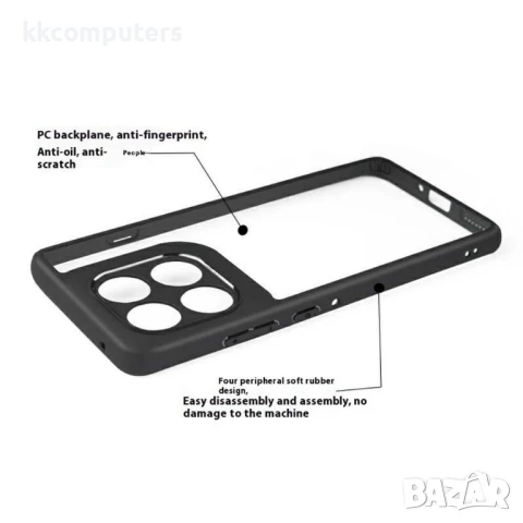 Motorola Edge 60 Pro 5G Clear Hybrid TPU + PC Калъф и Протектор, снимка 3 - Калъфи, кейсове - 50657177