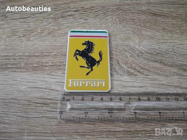 правоъгълна емблема Ferrari малък размер, снимка 3 - Аксесоари и консумативи - 52360479