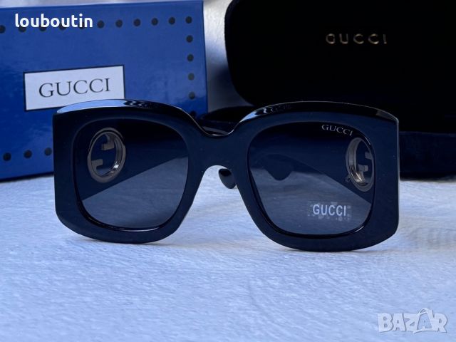 Gucci 2024 дамски слънчеви очила квадратни, снимка 9 - Слънчеви и диоптрични очила - 46517061