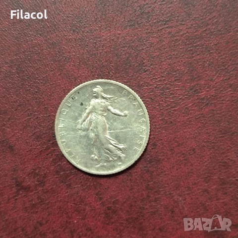 Франция 1 франк 1916 г., снимка 2 - Нумизматика и бонистика - 52865801