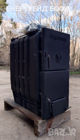 НОВ чугунен котел на твърдо гориво Виадрус/Viadrus U22 5D 30 kW , снимка 3 - Отоплителни печки - 53877122