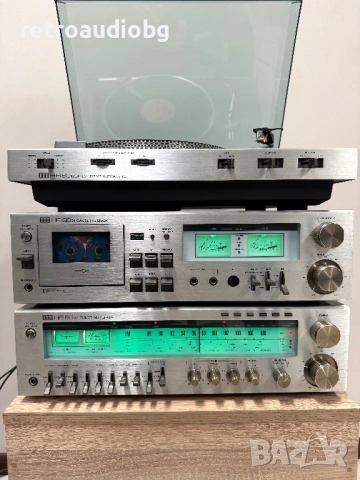 🔉Винтидж аудио сет ITT - ресийвър 8033, Дек 8021, грамофон 8012🔉