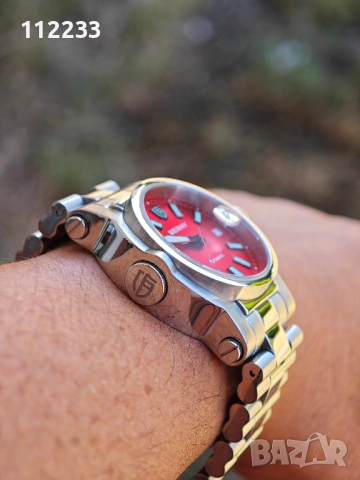 BERNY-Men Automatic Diver Watch Red, снимка 8 - Мъжки - 51505332