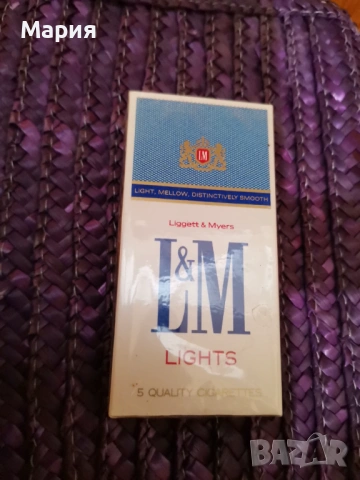 Твърда кутия цигари L&M  Liggett & Myers Inc