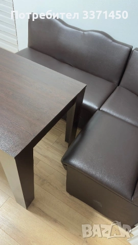 Кухненски ъгъл с маса, снимка 4 - Дивани и мека мебел - 53332124