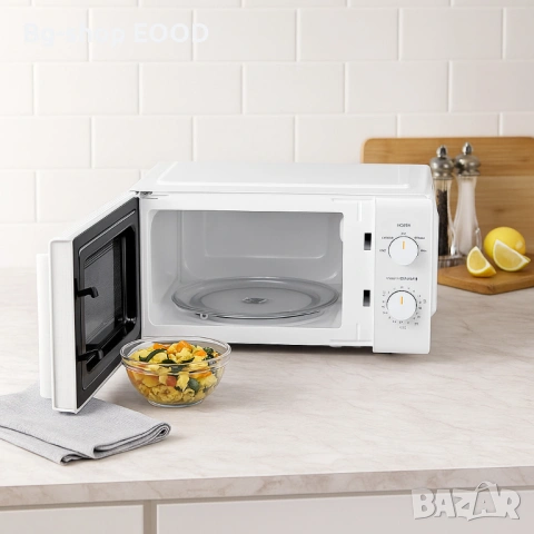 PROMO!! Бяла Микровълнова печка с 5 степени и размразяване, 700W, 20L, снимка 9 - Печки, фурни - 53931941