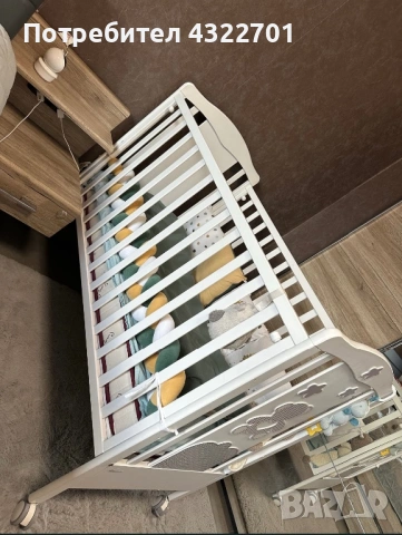 Бебешко легло Banbino casa + мартак baby bypierre cardin, снимка 3 - Бебешки легла и матраци - 53845232