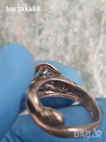 Сребърен пръстен Овен, снимка 7 - Пръстени - 45508904