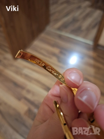 златни гривни cartier, снимка 4 - Гривни - 52643330