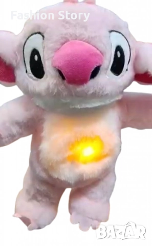 Интерактивна плюшена играчка Стич с дишаща функция – Приятел за игра и спокоен сън, снимка 4 - Плюшени играчки - 51770756