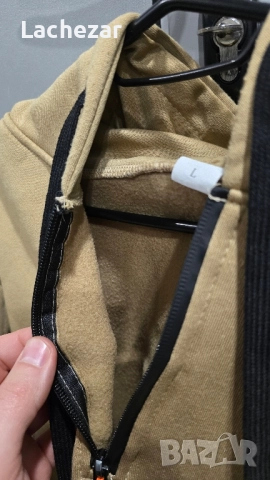 Мъжки зимен суитчер размер L, снимка 5 - Спортни дрехи, екипи - 52417595