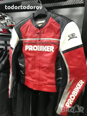 Кожено мото яке PROBIKER PRX-10,54-L,като ново,протектор, снимка 3 - Аксесоари и консумативи - 47075161