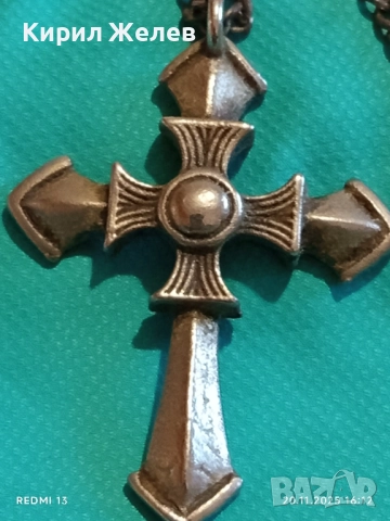 КОЛИЕ с КРЪСТ КРАСИВ МОДЕН АКСЕСОАР ДИЗАЙНЕРСКИ МНОГО КРАСИВ 13700, снимка 5 - Колиета, медальони, синджири - 52481355