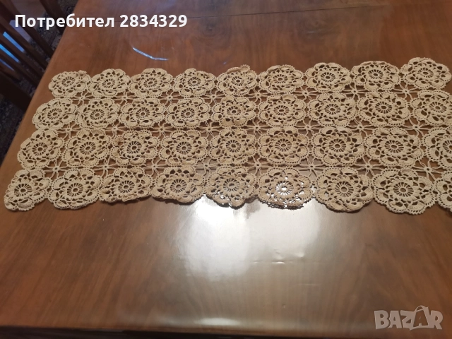 За ценители на плетени покривки за масичка-екрю, снимка 2 - Декорация за дома - 51761204