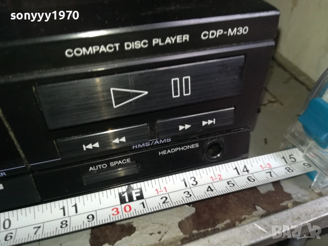SONY CDP-M30 CD PLAYER-MADE IN JAPAN-ВЧЕРА ВНОС ОТ SWISS 0711251726LCHERY2, снимка 8 - Декове - 52334747