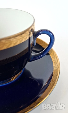 Две кобалтови чаши за кафе - ЛФЗ, снимка 4 - Чаши - 53686218
