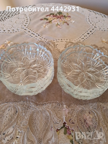 Стъклени купички Китка Нови пазар, снимка 2 - Чинии - 51688289