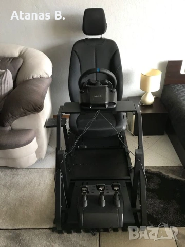 Ново! Sim racing cockpit/Стойка за волан Logitech/Thrustmaster, снимка 3 - Други игри - 53385541