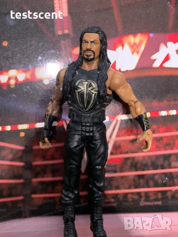 Екшън фигура WWE Roman Reigns Roman Empire Basic Series mattel Роман Рейнс играчка BlackGold, снимка 7 - Колекции - 49171636