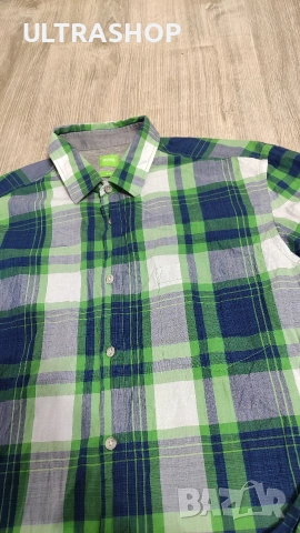 BOSS L size Мъжка риза с дълъг ръкав, снимка 6 - Ризи - 54272868