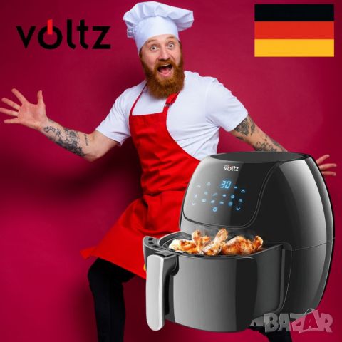 Промоция - Фритюрник AirFryer Voltz OV51980F 1800W, 7.7L, 2 ГОДИНИ ГАРАНЦИЯ, снимка 9 - Фритюрници - 46668009