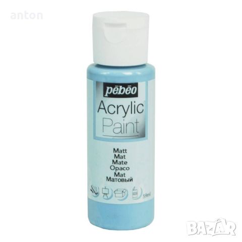 Акрилна боя Pebeo Grey Blue Matt Acrylic Craft Paint 59ml