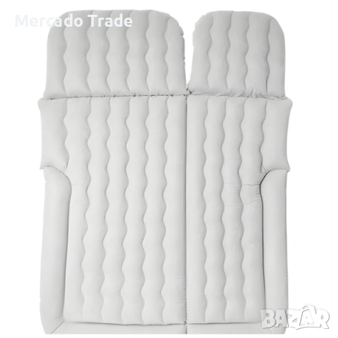 Надуваемо легло за кола Mercado Trade, С помпа, 2 възглавници, Сив
