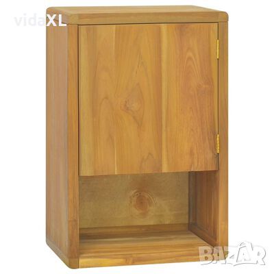 vidaXL Стенен шкаф за баня, 45x30x70 см, тиково дърво масив（SKU:338245