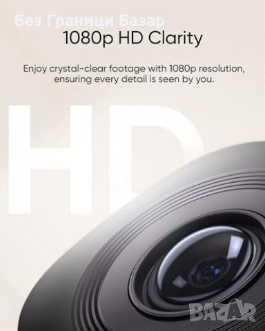 Нова eufy Вътрешна Камера 360° Панорама и Наклон, 1080p HD охрана дом, снимка 2 - IP камери - 45807898