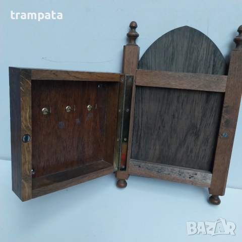 ТОП ОФЕРТА -50%  Стара немска дървена кутия за ключове ,за стена., снимка 7 - Антикварни и старинни предмети - 52326014