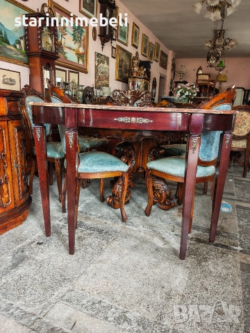 Елегантна класическа конзола с мрамор, снимка 2 - Маси - 53690703