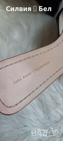 Дамски чехли естествена кожа ZARA, снимка 8 - Маратонки - 46725382